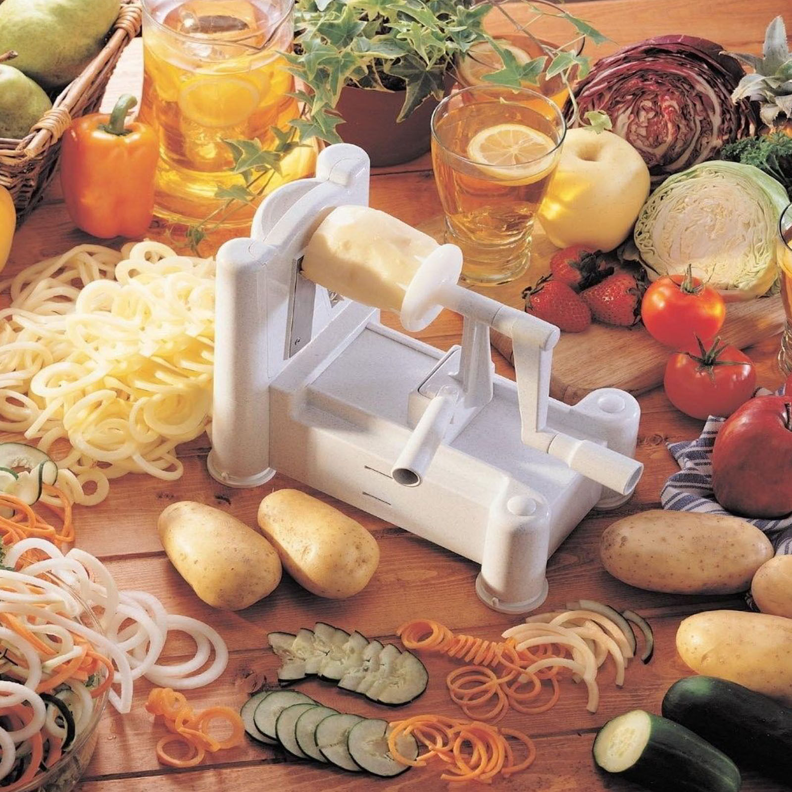 Vegetable&Fruit Slicer Shredder Attachment W/3-Blades For
